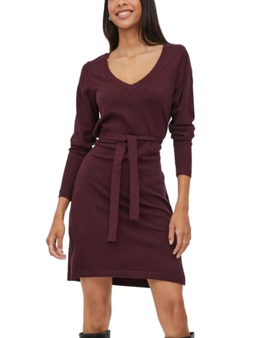 Knitted Long Sleeve Women Short Dress