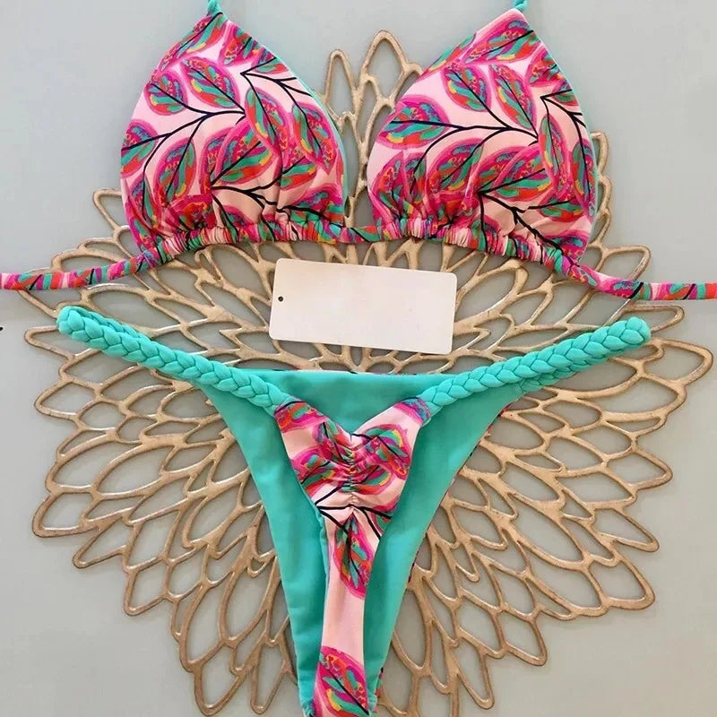 Split Print  Bikini