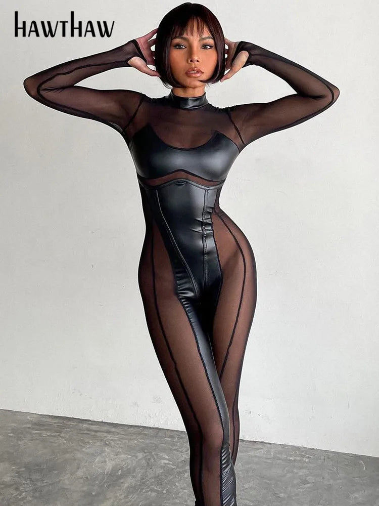 Mesh See Through JUMPSUIT