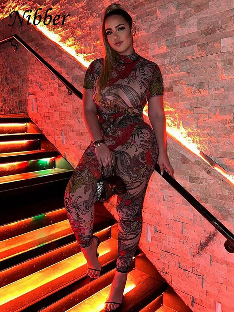 See Through Jumpsuit