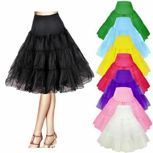 Vintage Tulle Petticoat Half Slip Tutu Underskirt