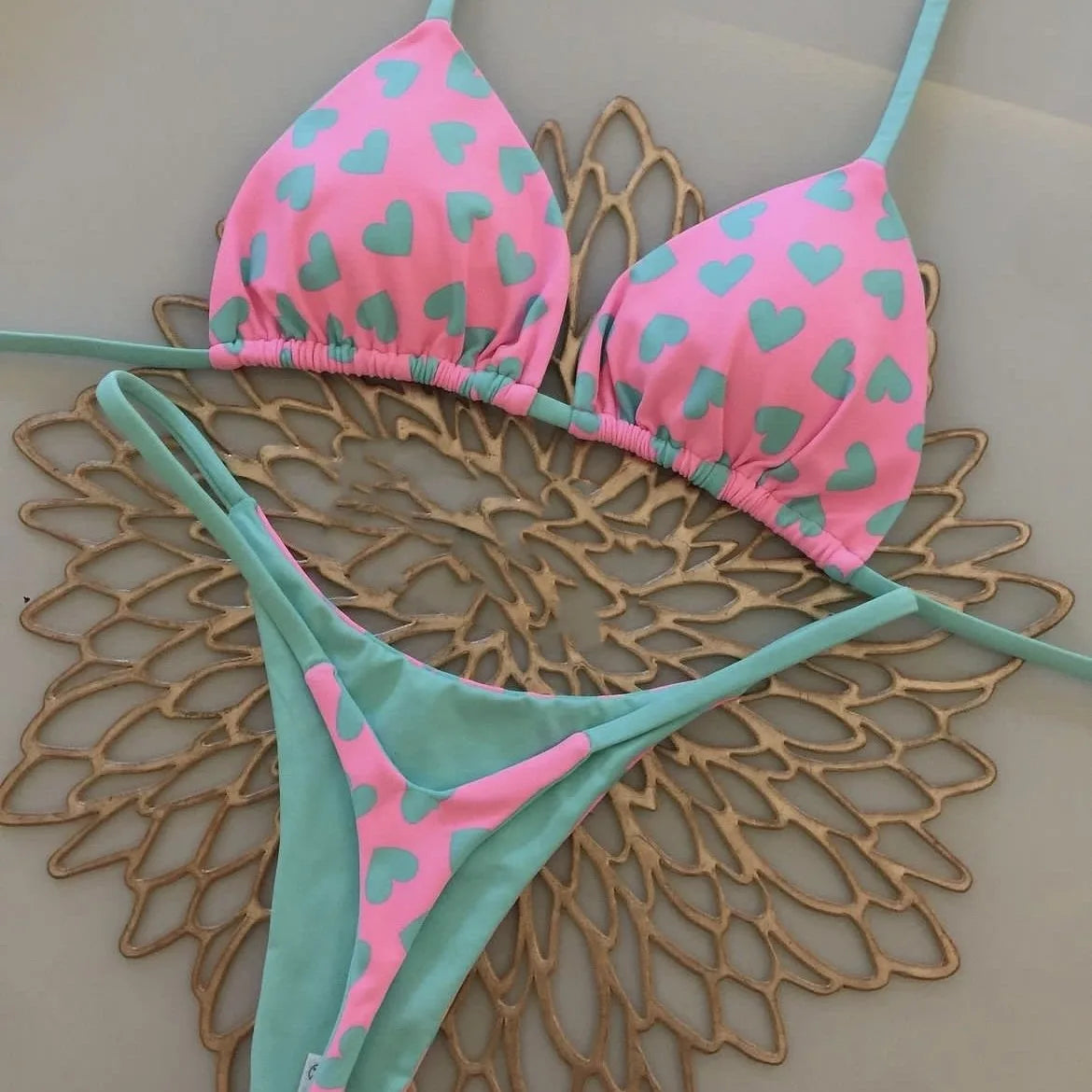 Split Print  Bikini