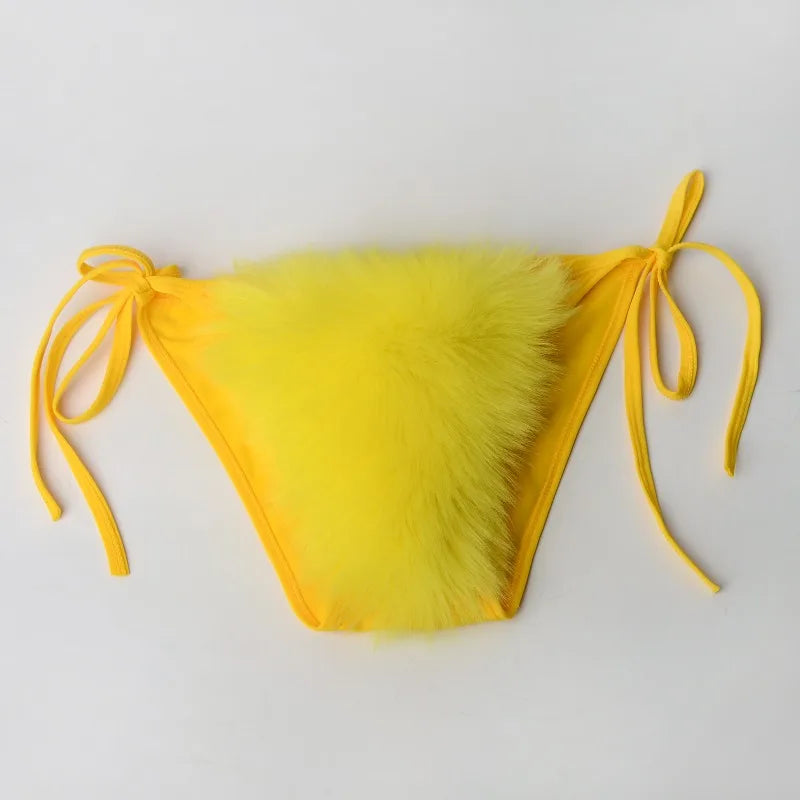 Plush Fur Bikinis