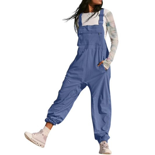 Button Strap Jumpsuits