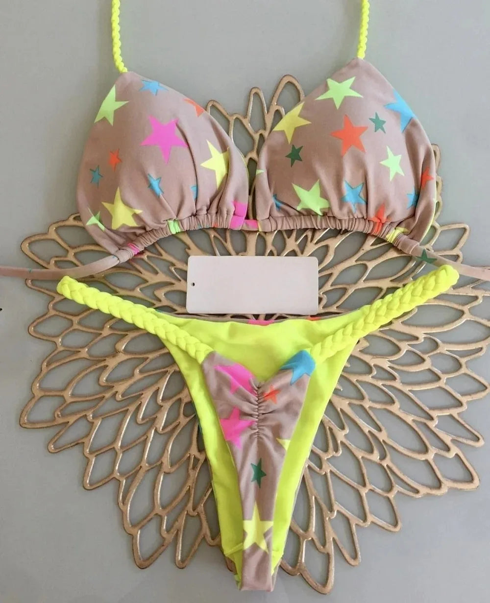 Split Print  Bikini