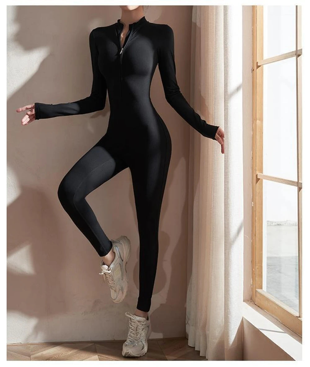 Long Sleeve Yoga Jumpsuits