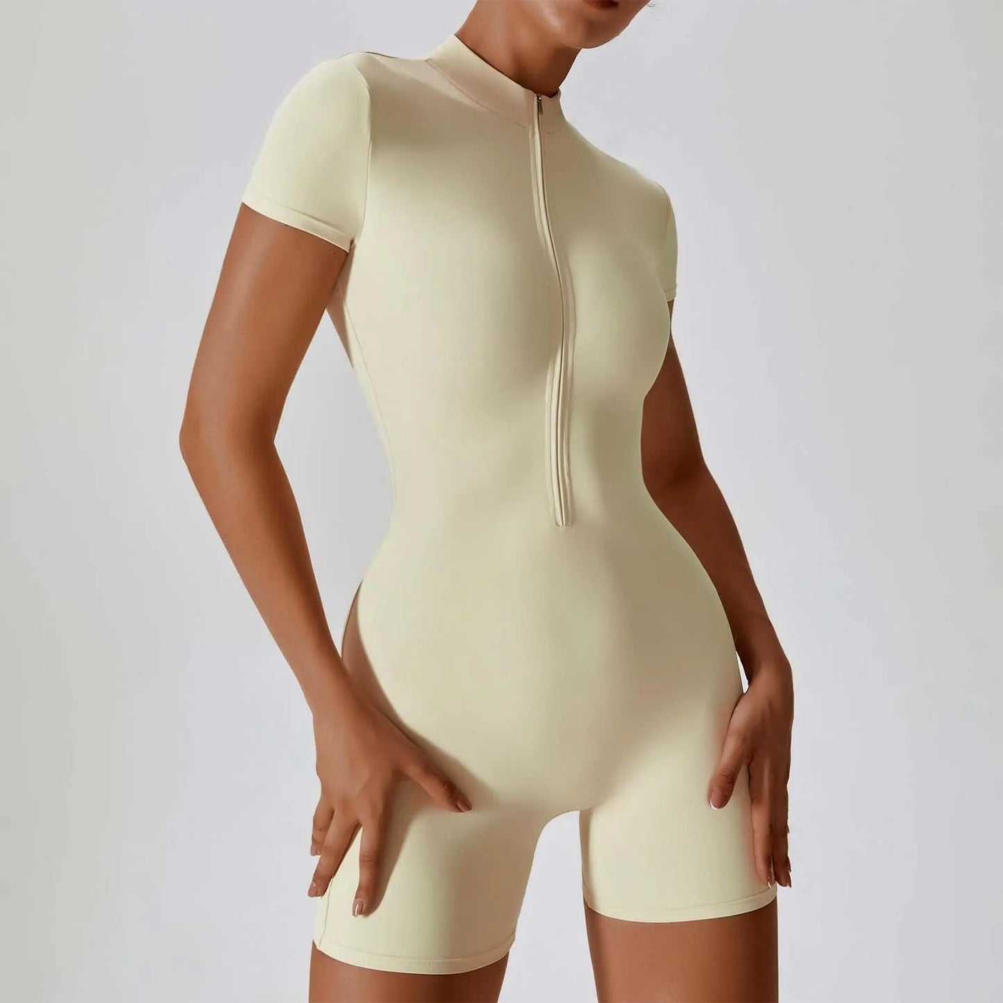 Bodysuit Zippered Jumpsuit