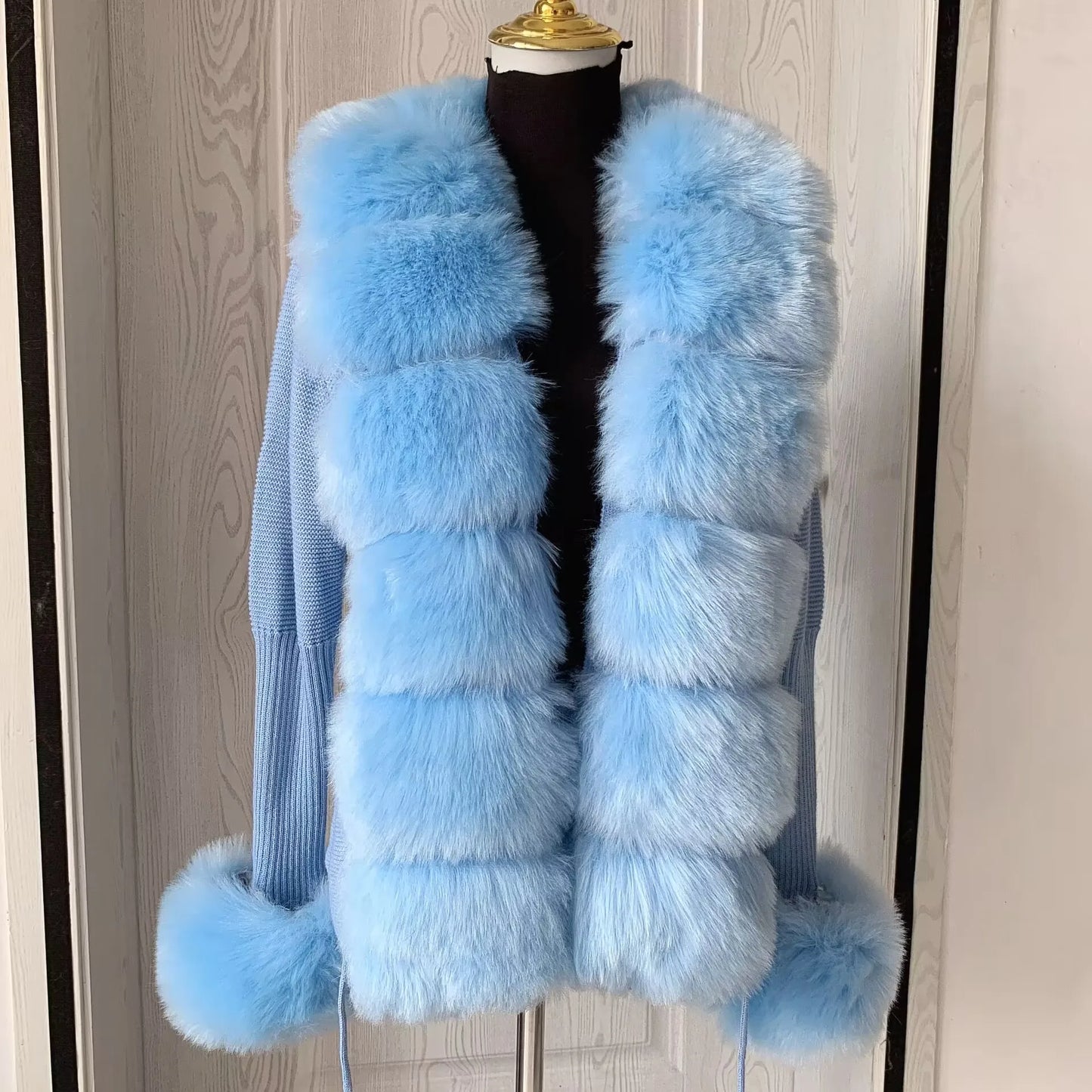 Faux Fox Fur Jacket