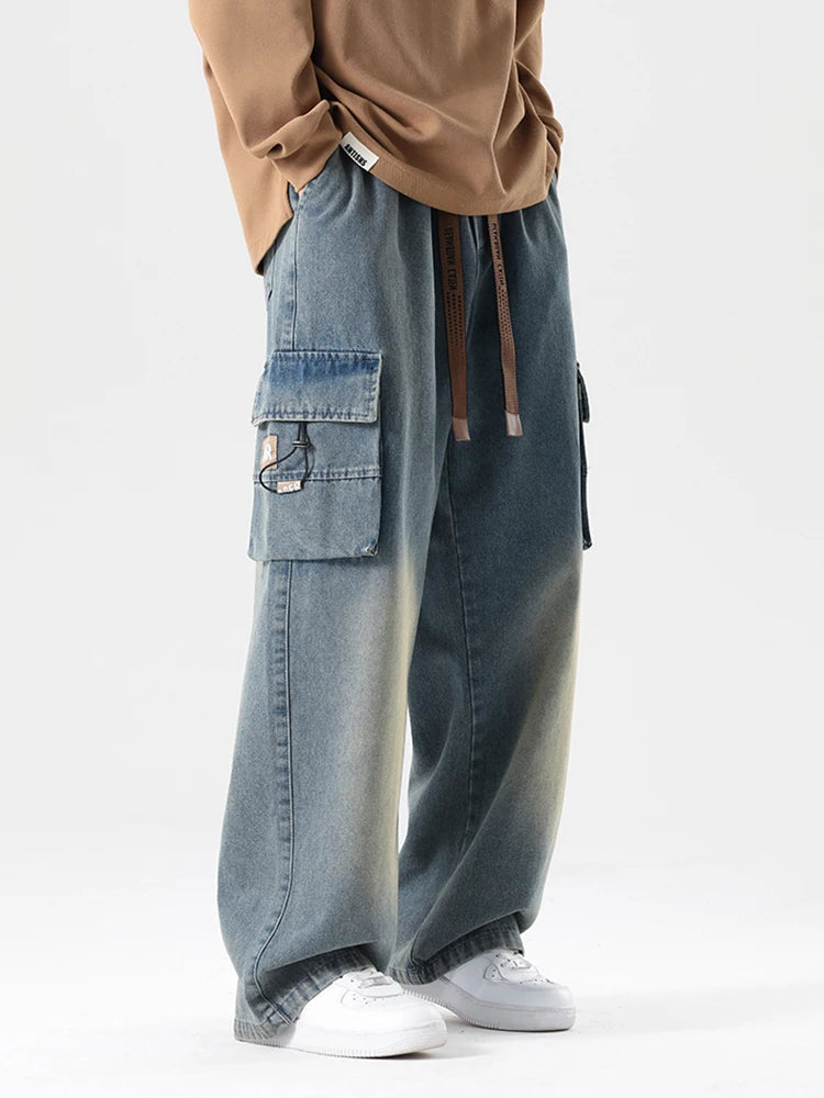 Wide Leg Denim Pants