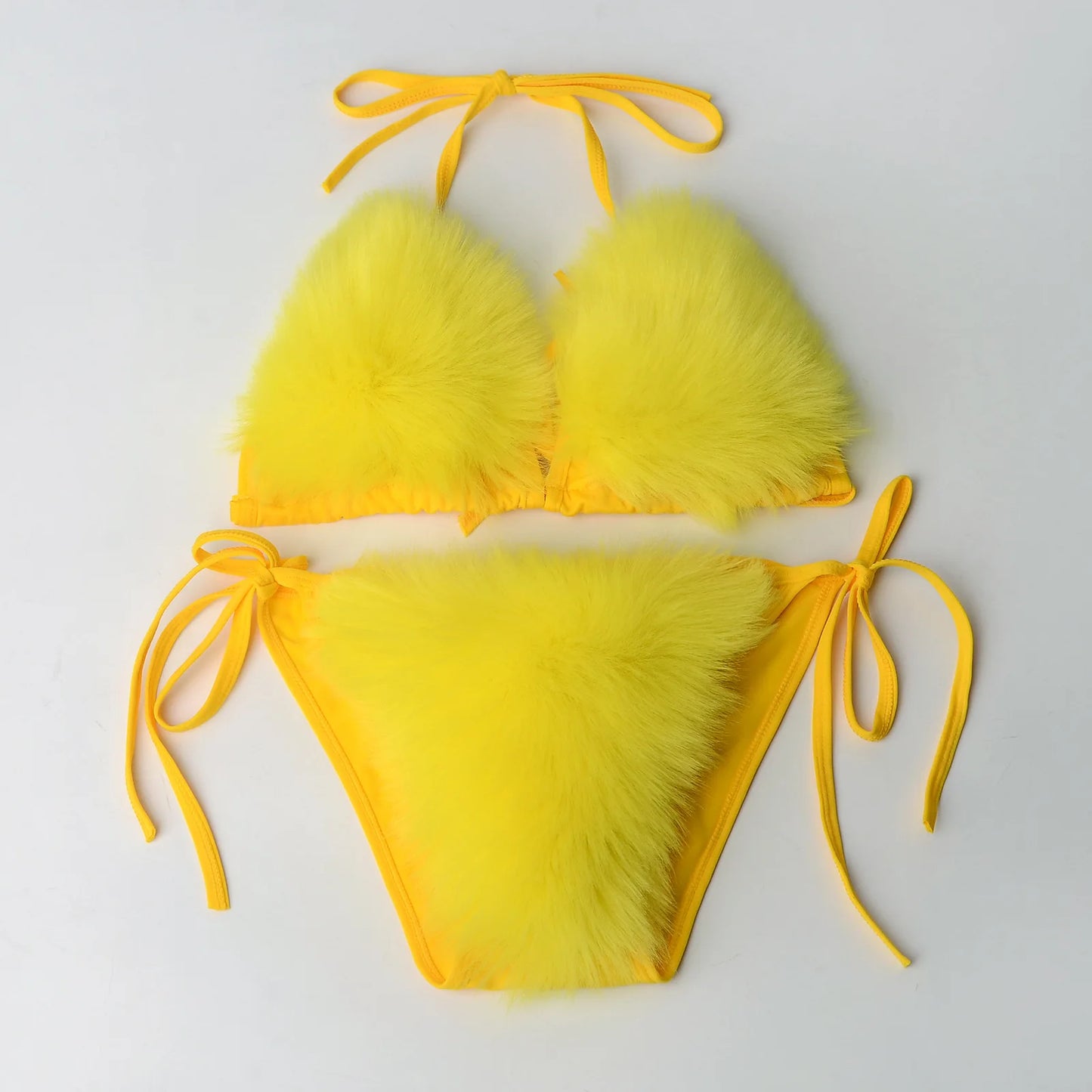 Plush Fur Bikinis