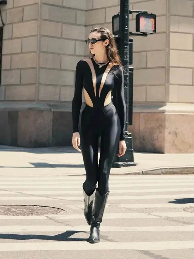 Skinny Black Jumpsuits