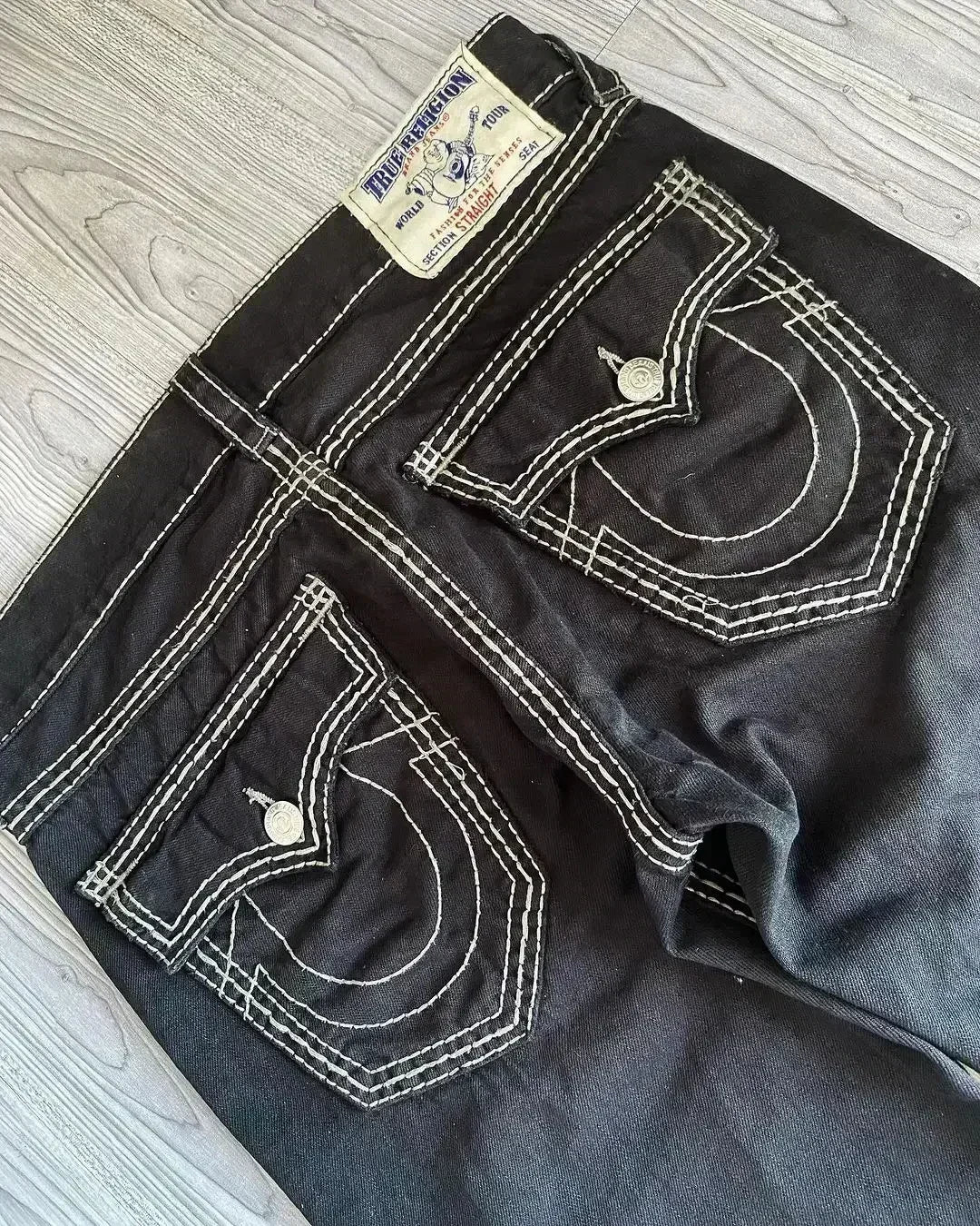 Retro Blue Baggy Jeans