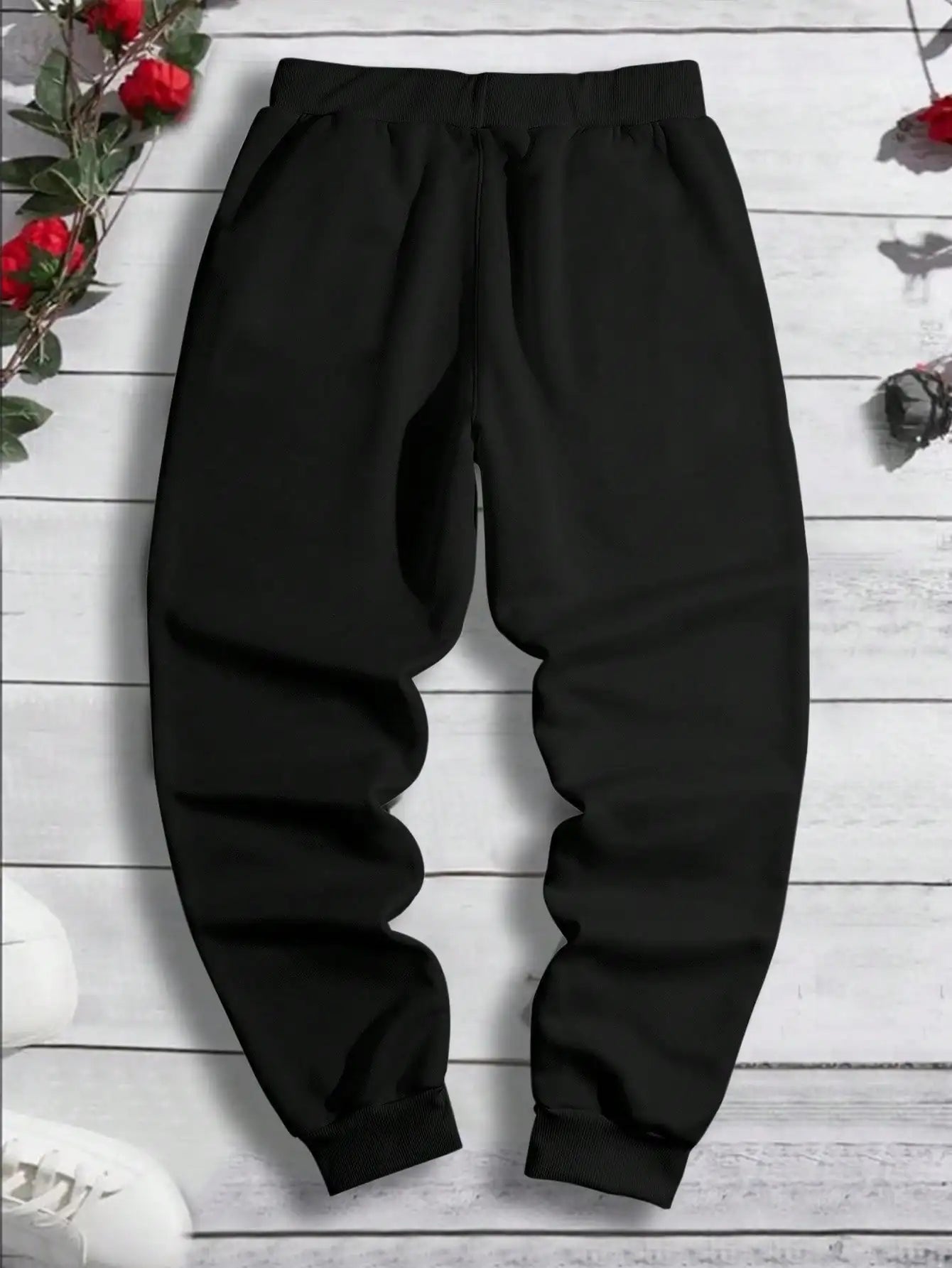 Printed Fleece Waist Pants