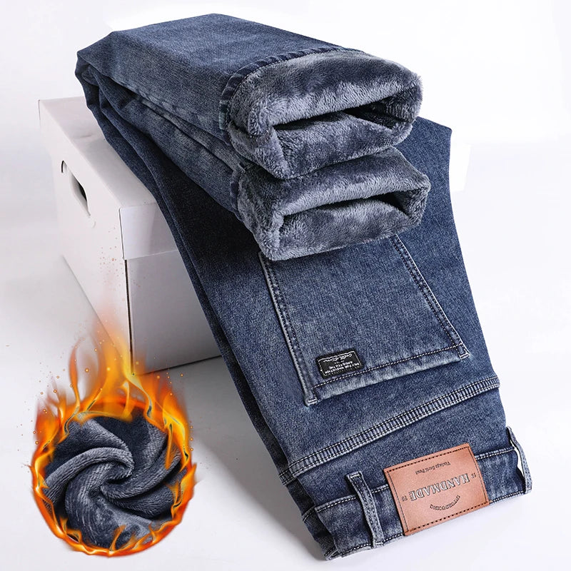 Elastic Denim Pants