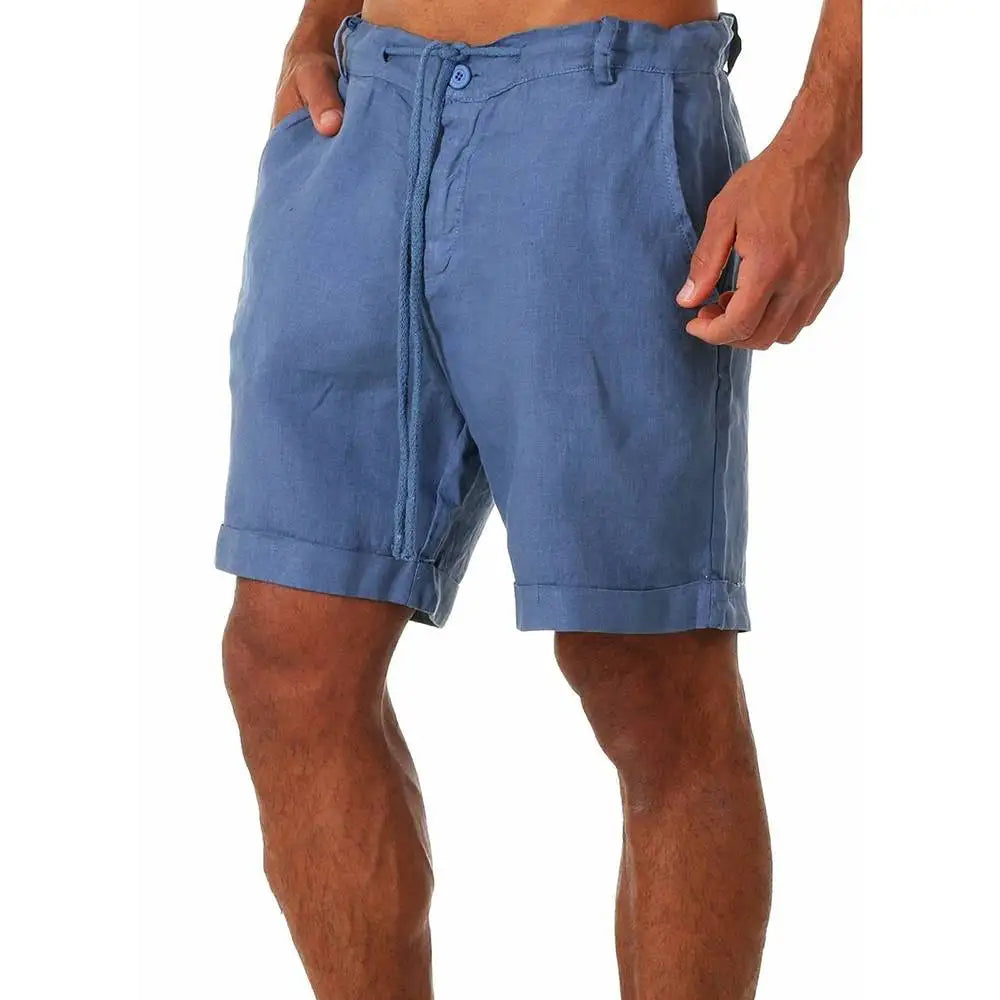 Solid Linen Shorts