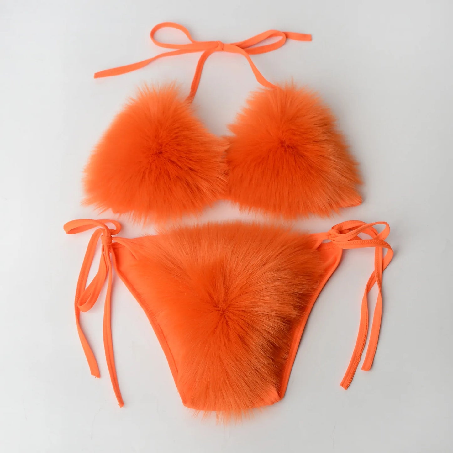 Plush Fur Bikinis