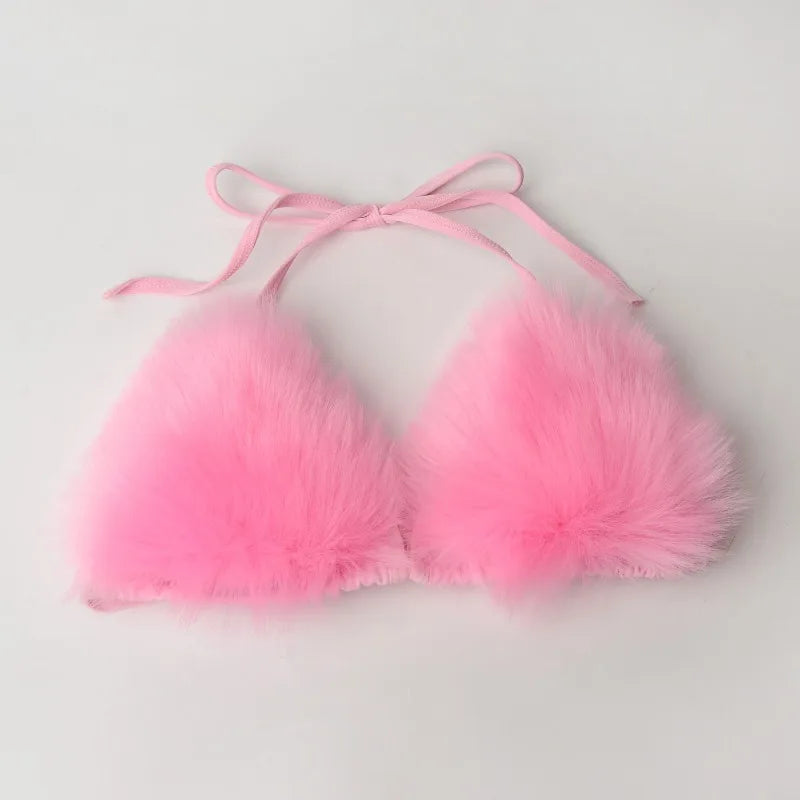 Plush Fur Bikinis