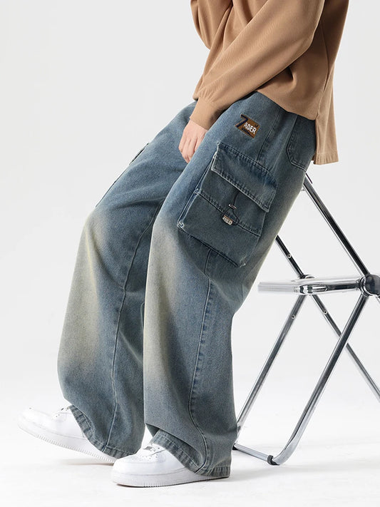 Wide Leg Denim Pants