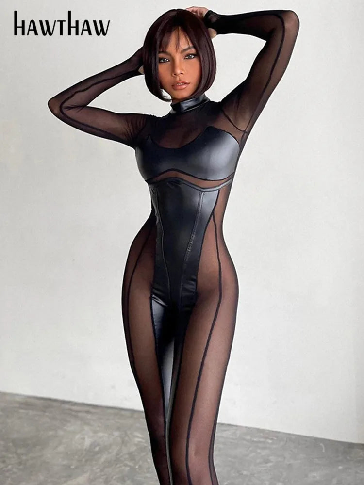 Mesh See Through JUMPSUIT