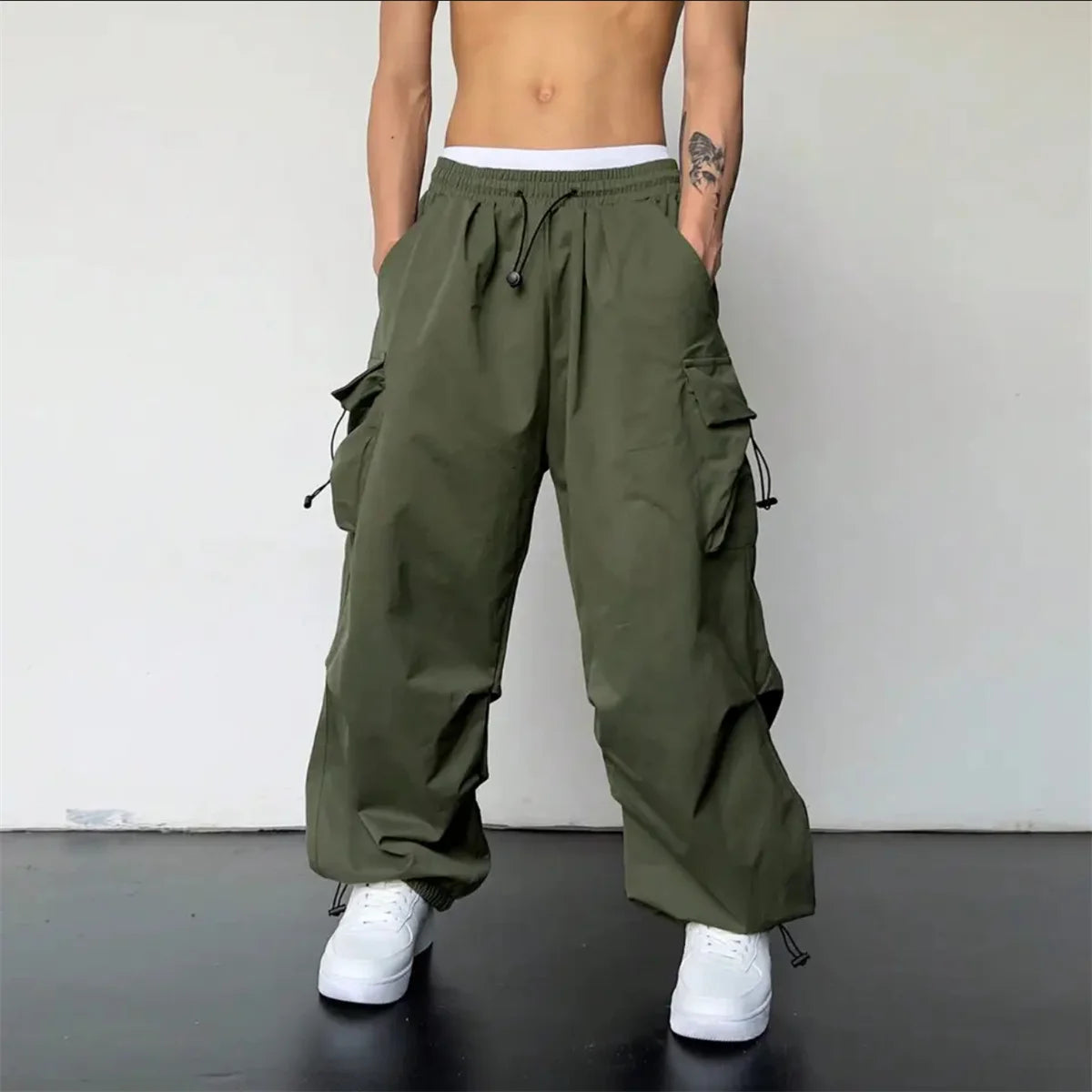 Multi Pocket Baggy Pants