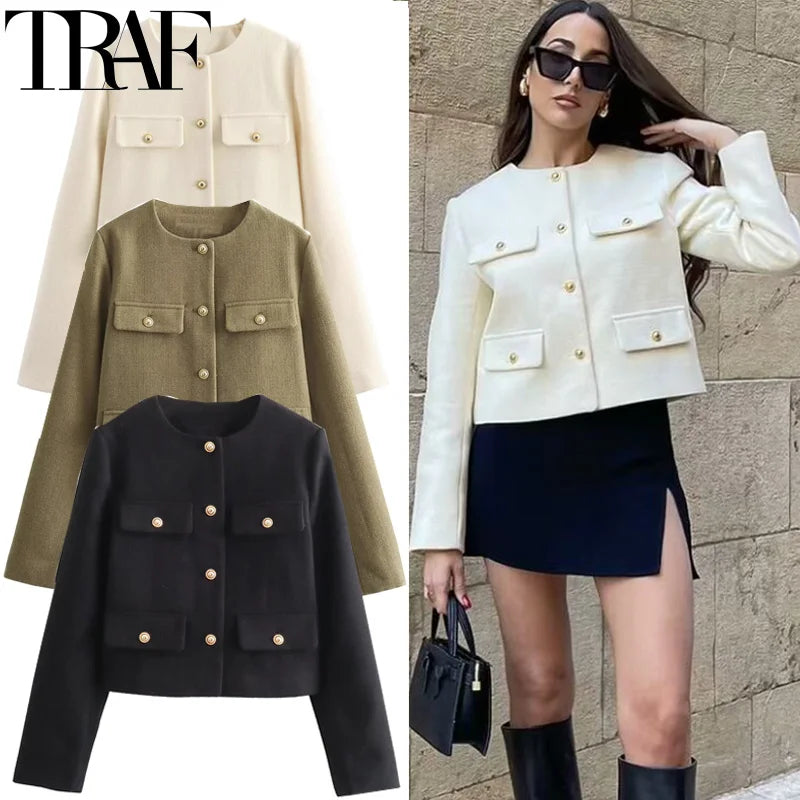 Long Sleeve Cropped Jacket