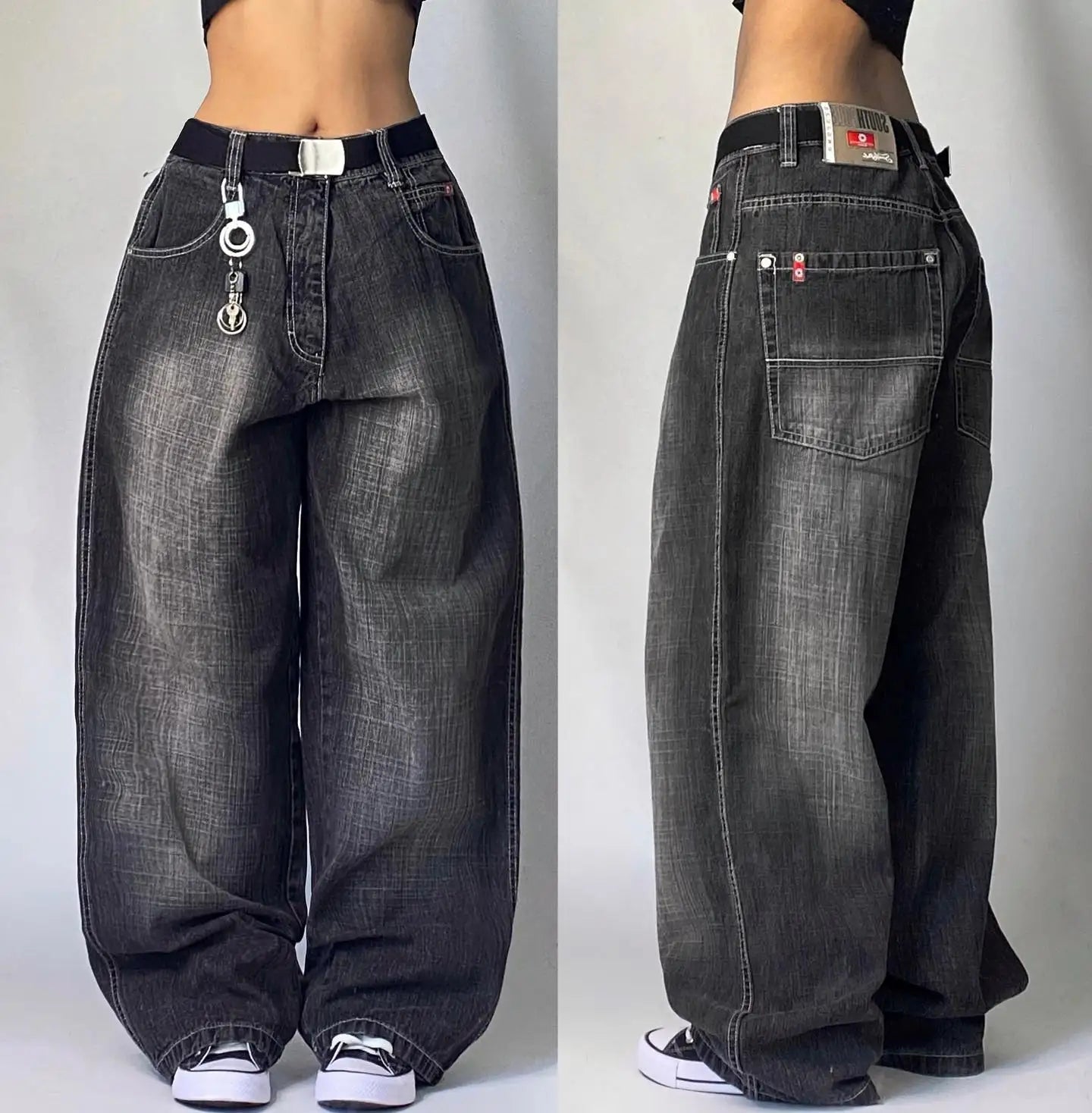 Washed Baggy Pants