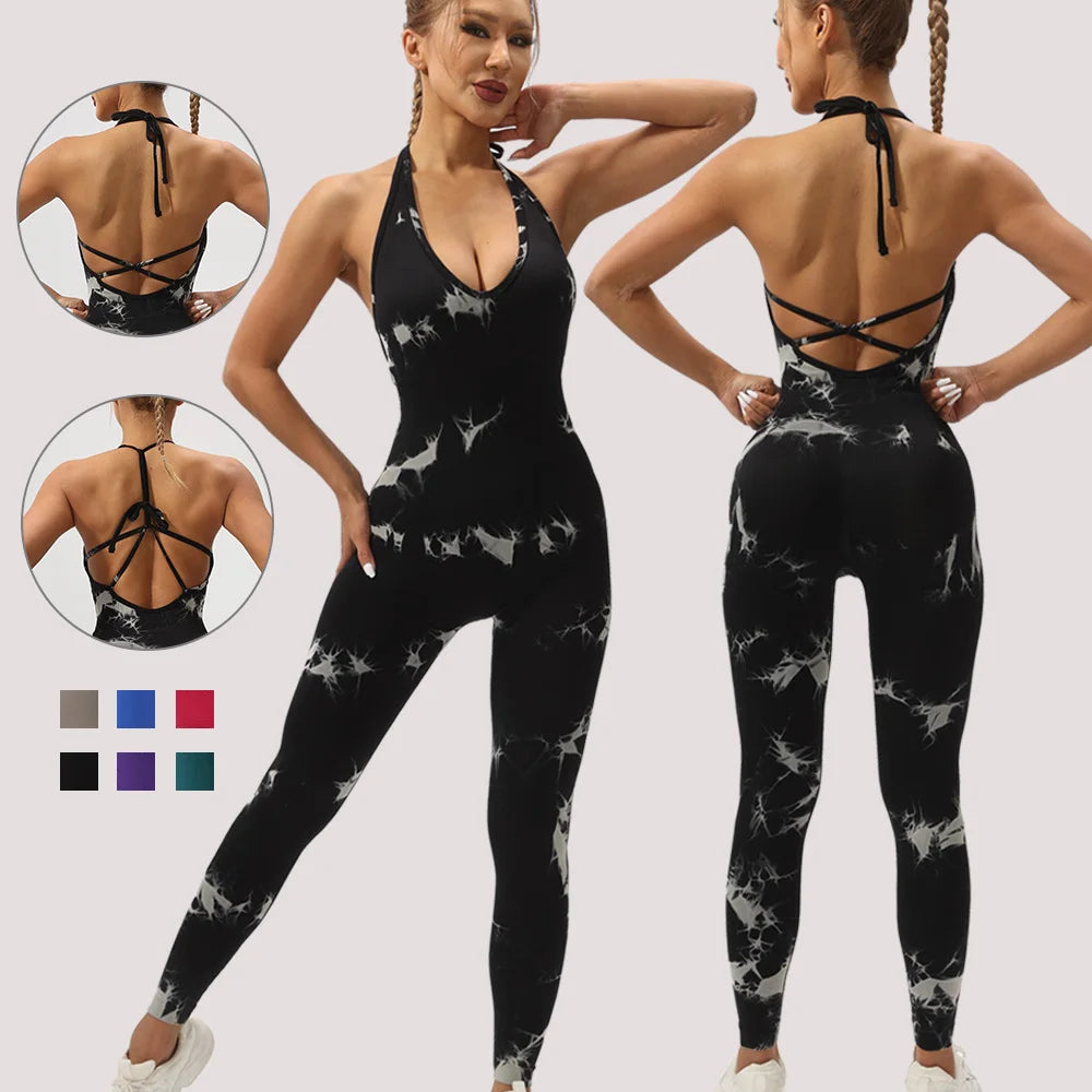 Backless Yoga Jumpsuits