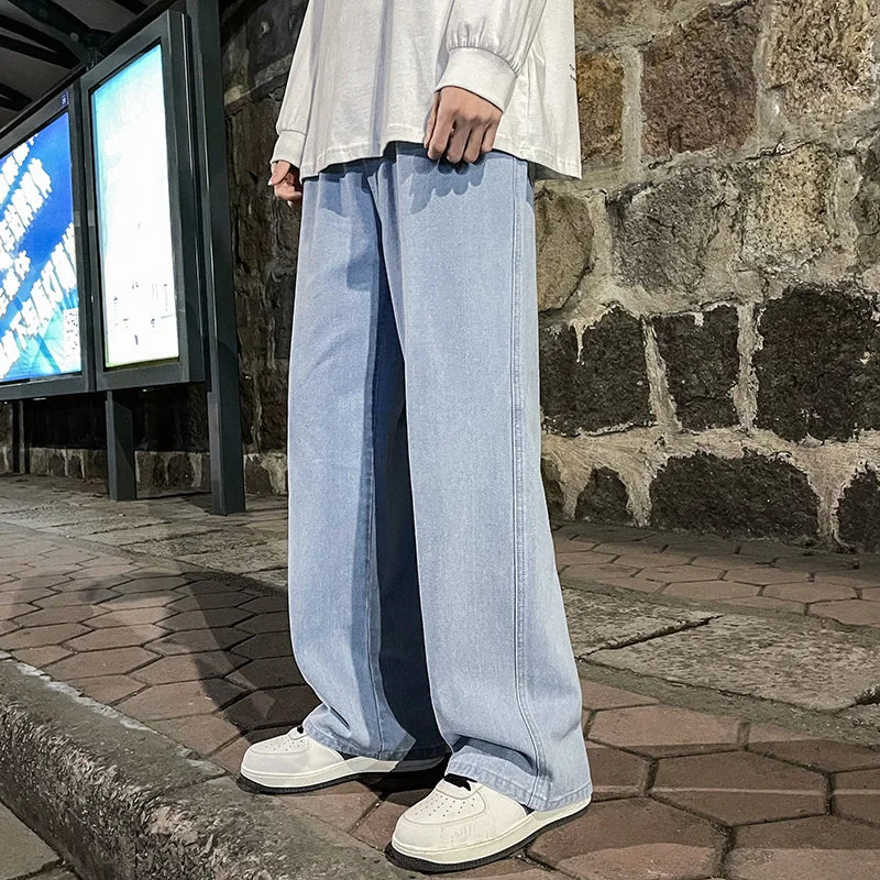 Denim Wide-leg Pants