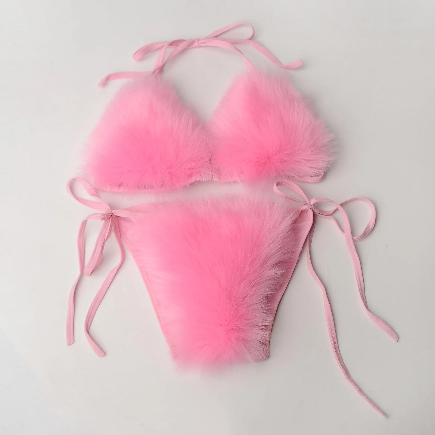 Plush Fur Bikinis