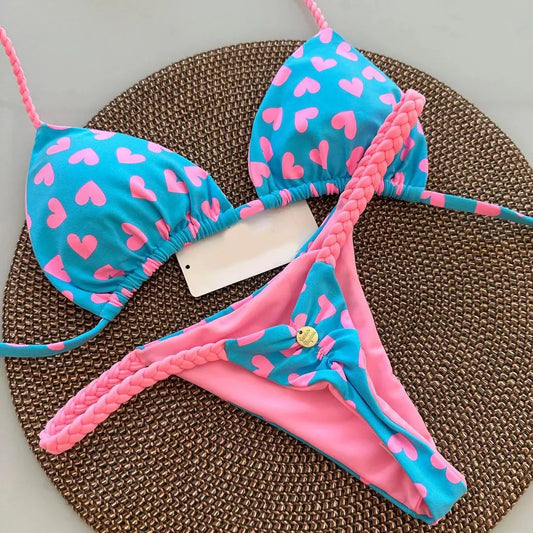 Split Print  Bikini