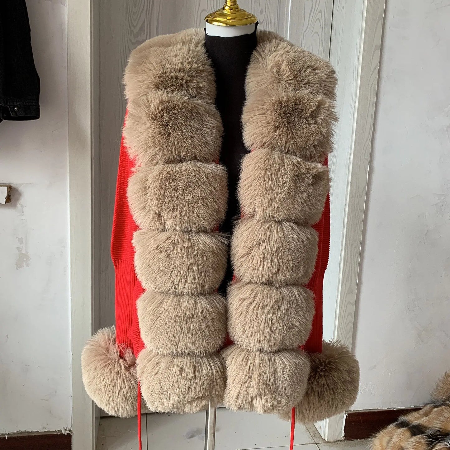 Faux Fox Fur Jacket