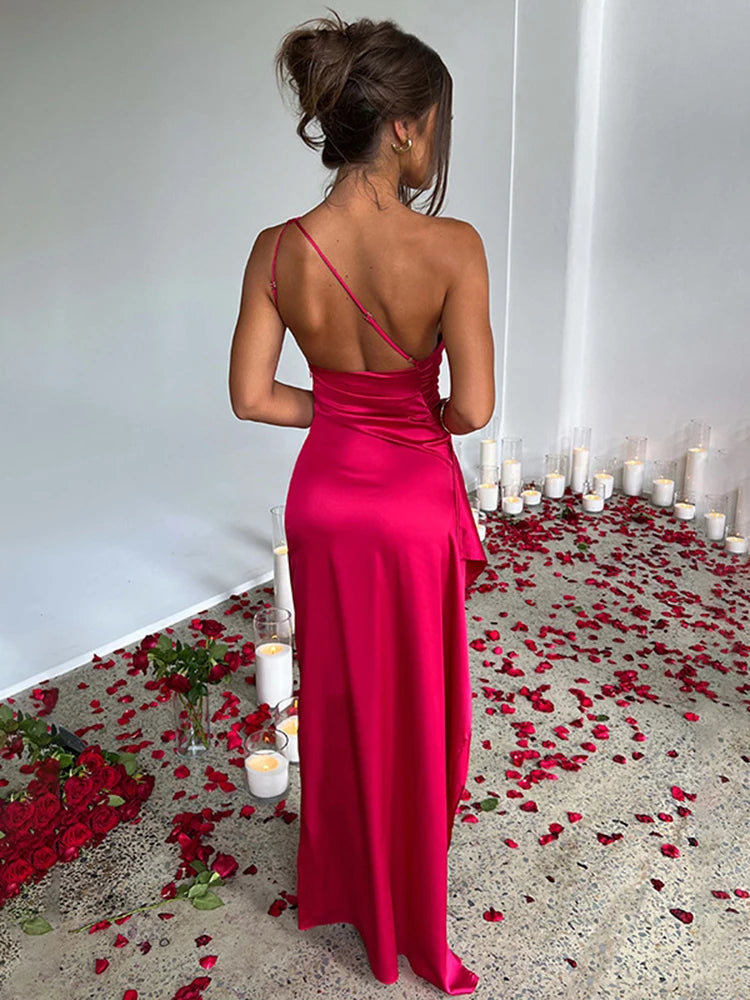 Satin Long Dress