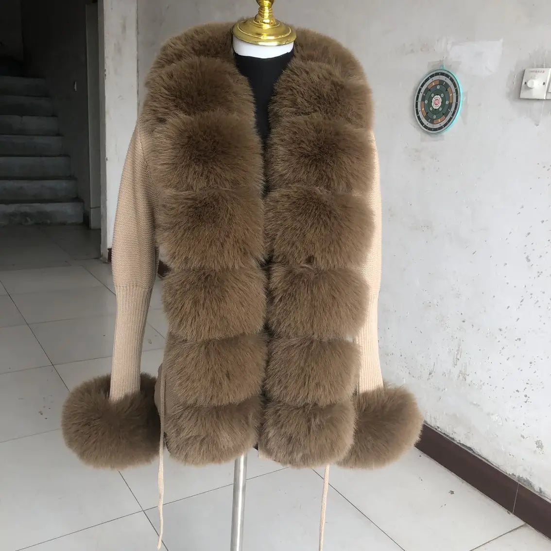 Faux Fox Fur Jacket