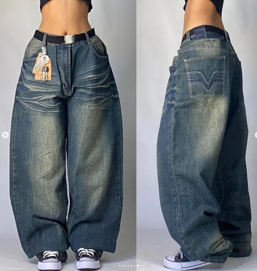 Washed Baggy Pants