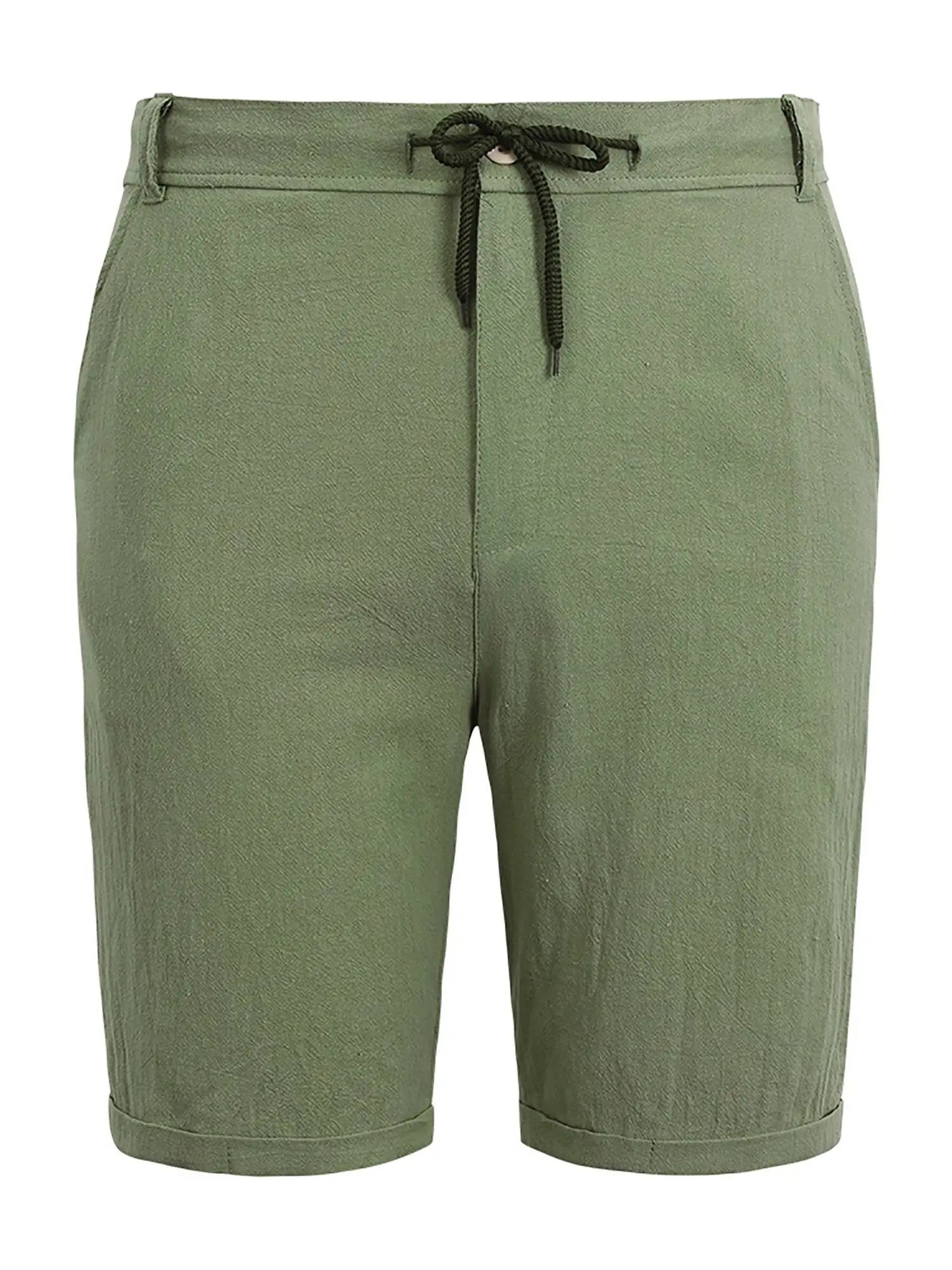 Solid Linen Shorts