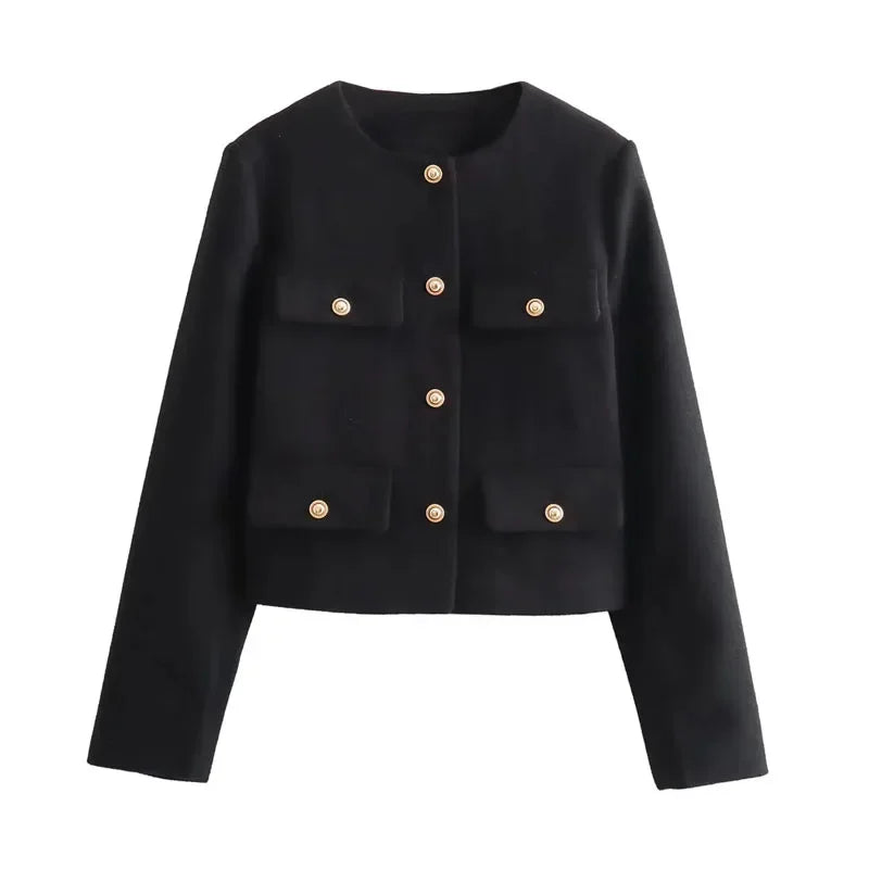 Long Sleeve Cropped Jacket