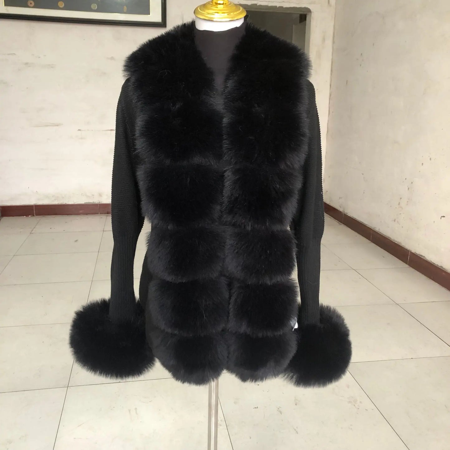 Faux Fox Fur Jacket