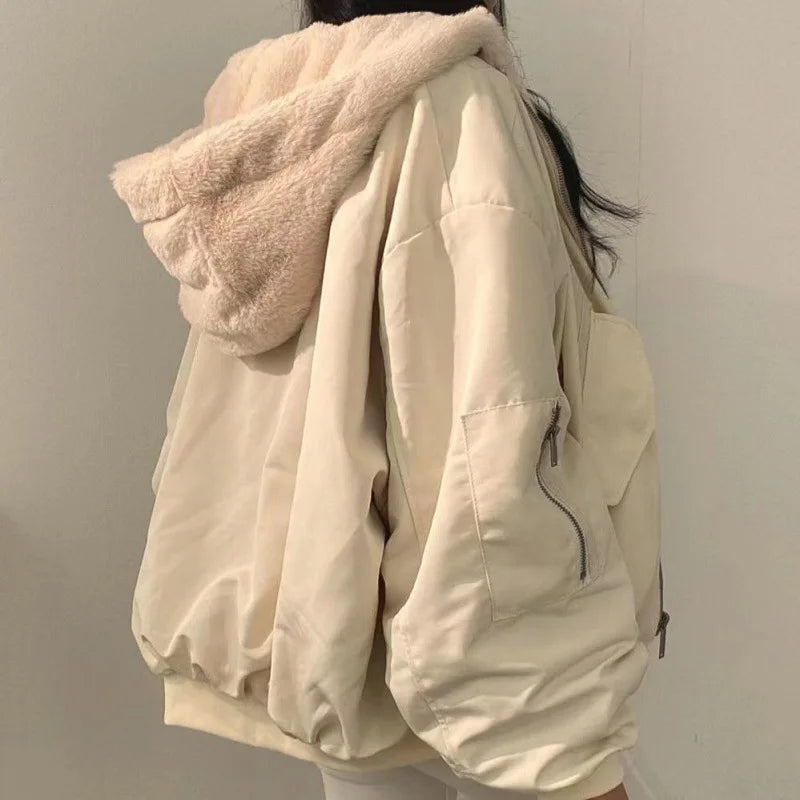 Loose Zip Up Jackets