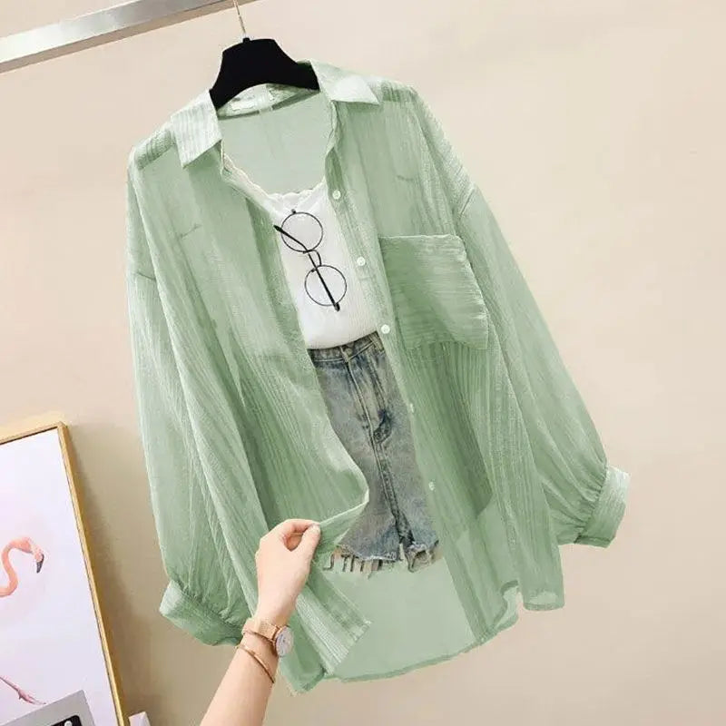 Elegant Thin Chiffon Shirts