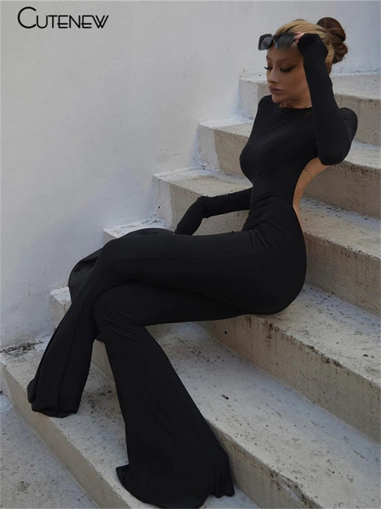 Backless Bodycon Jumpsuit