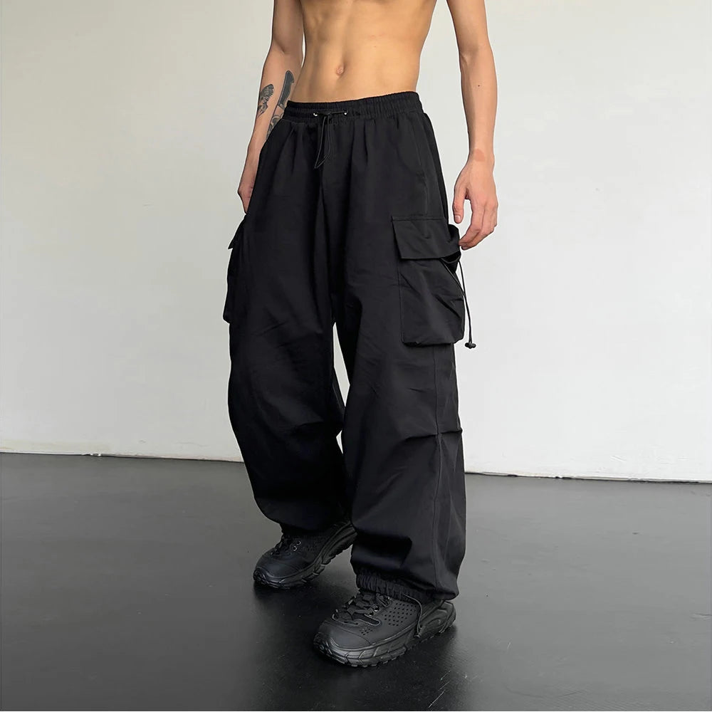 Solid Color Cargo Pants