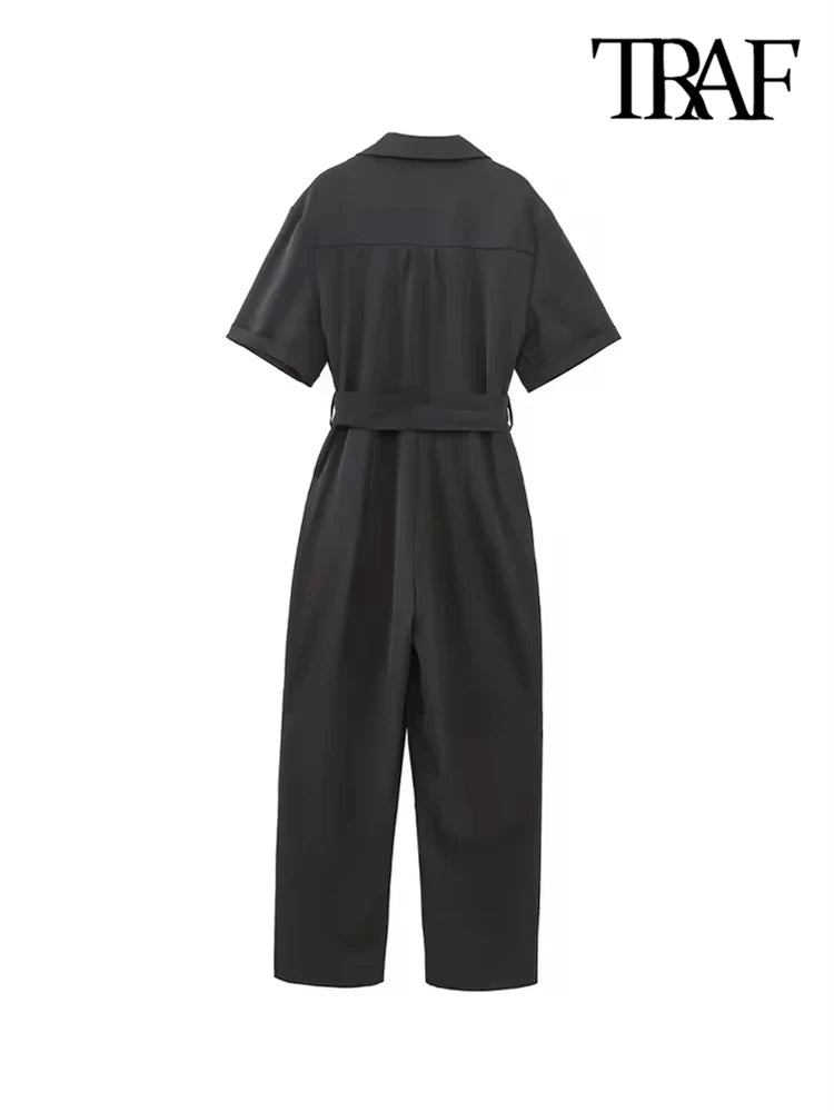 Front Zipper Jumpsuits