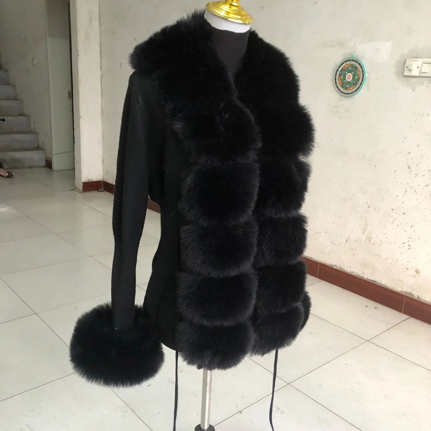 Faux Fox Fur Jacket