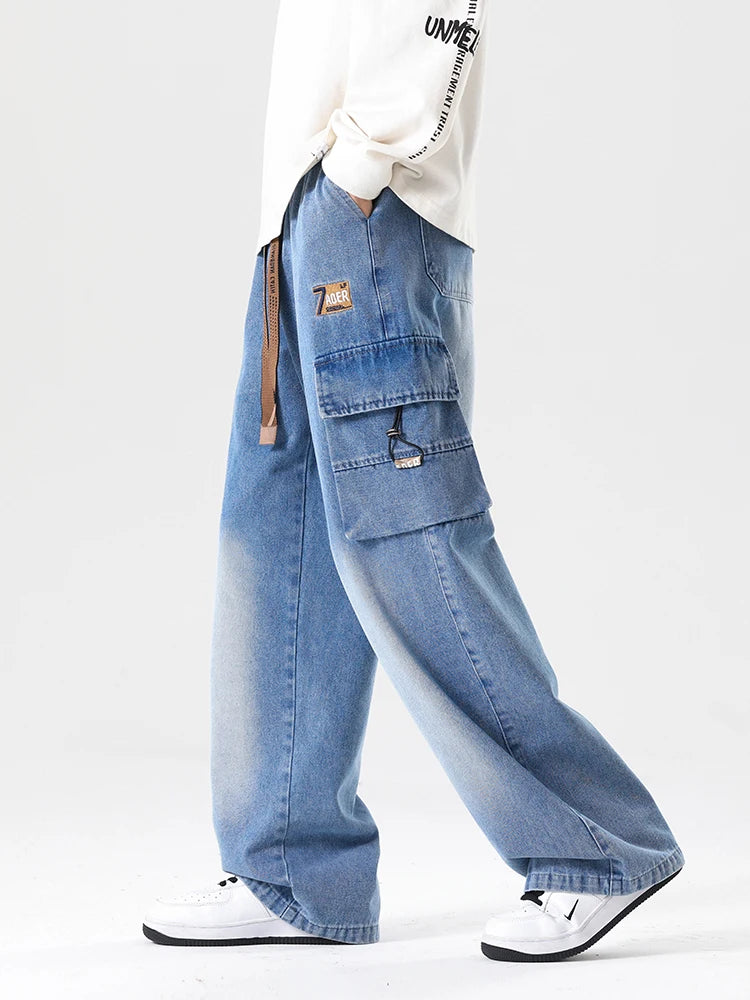 Wide Leg Denim Pants