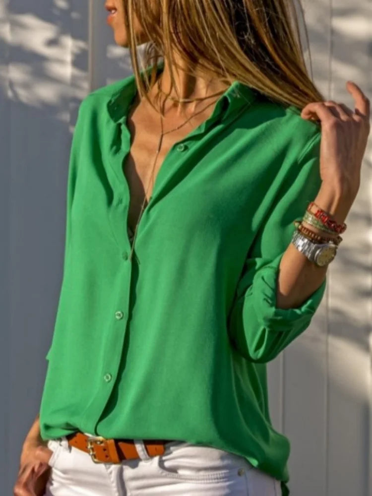 Elegant Solid Blouse