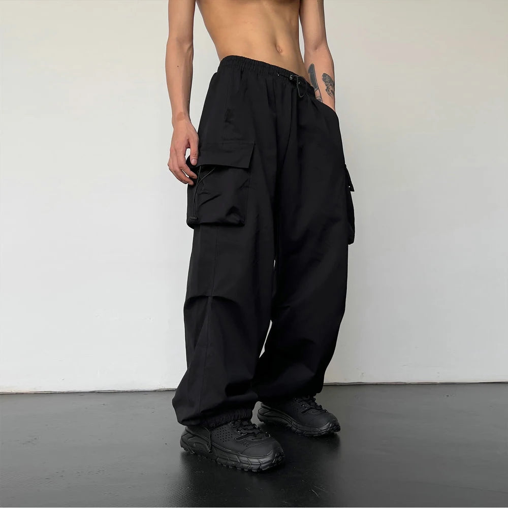 Solid Color Cargo Pants