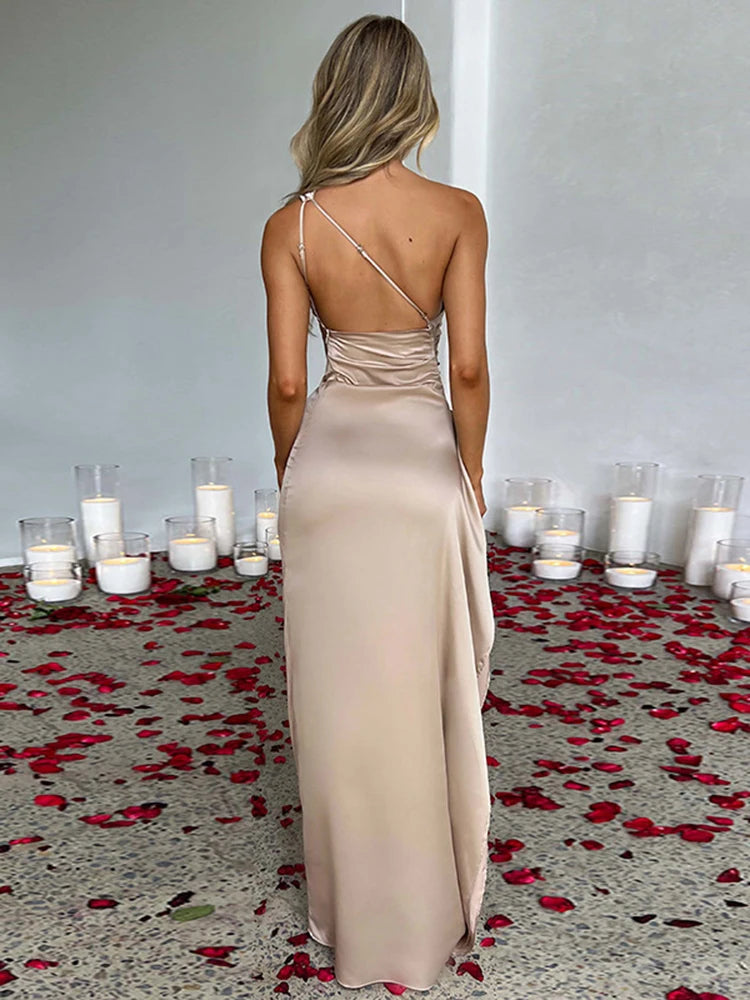 Satin Long Dress