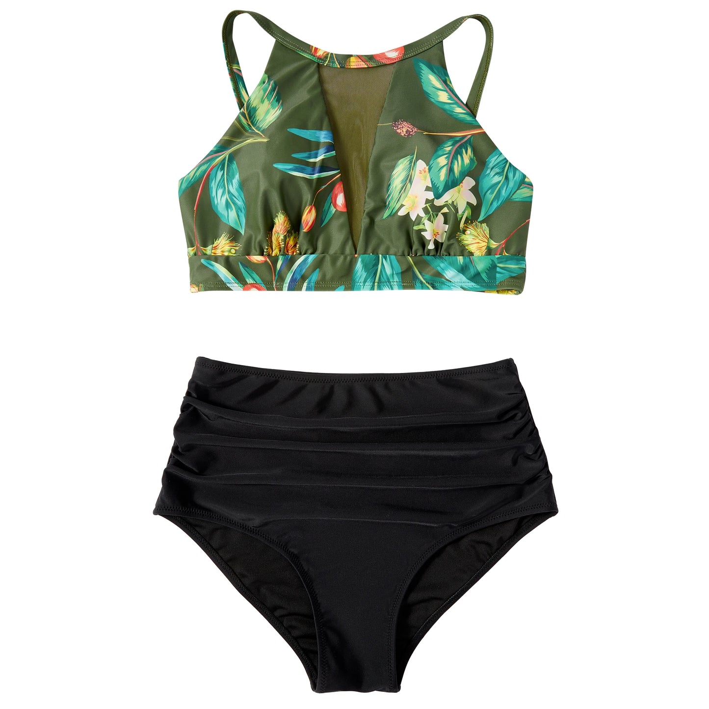 Print High-Waist Bikini