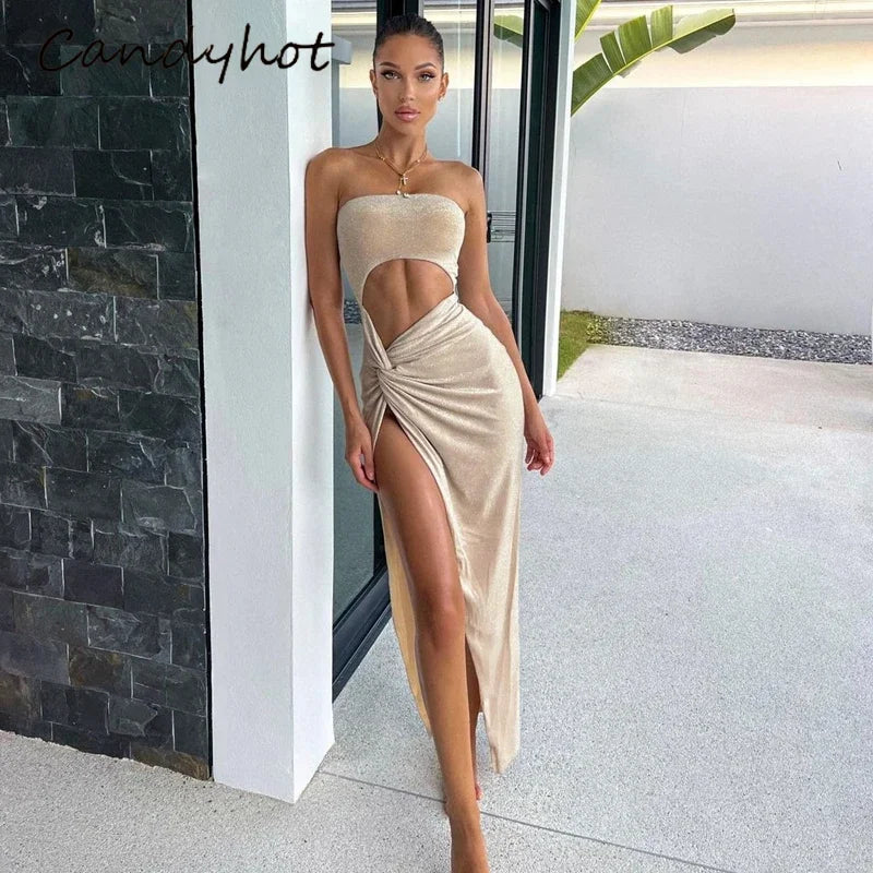 Sleeveless Slit Dress