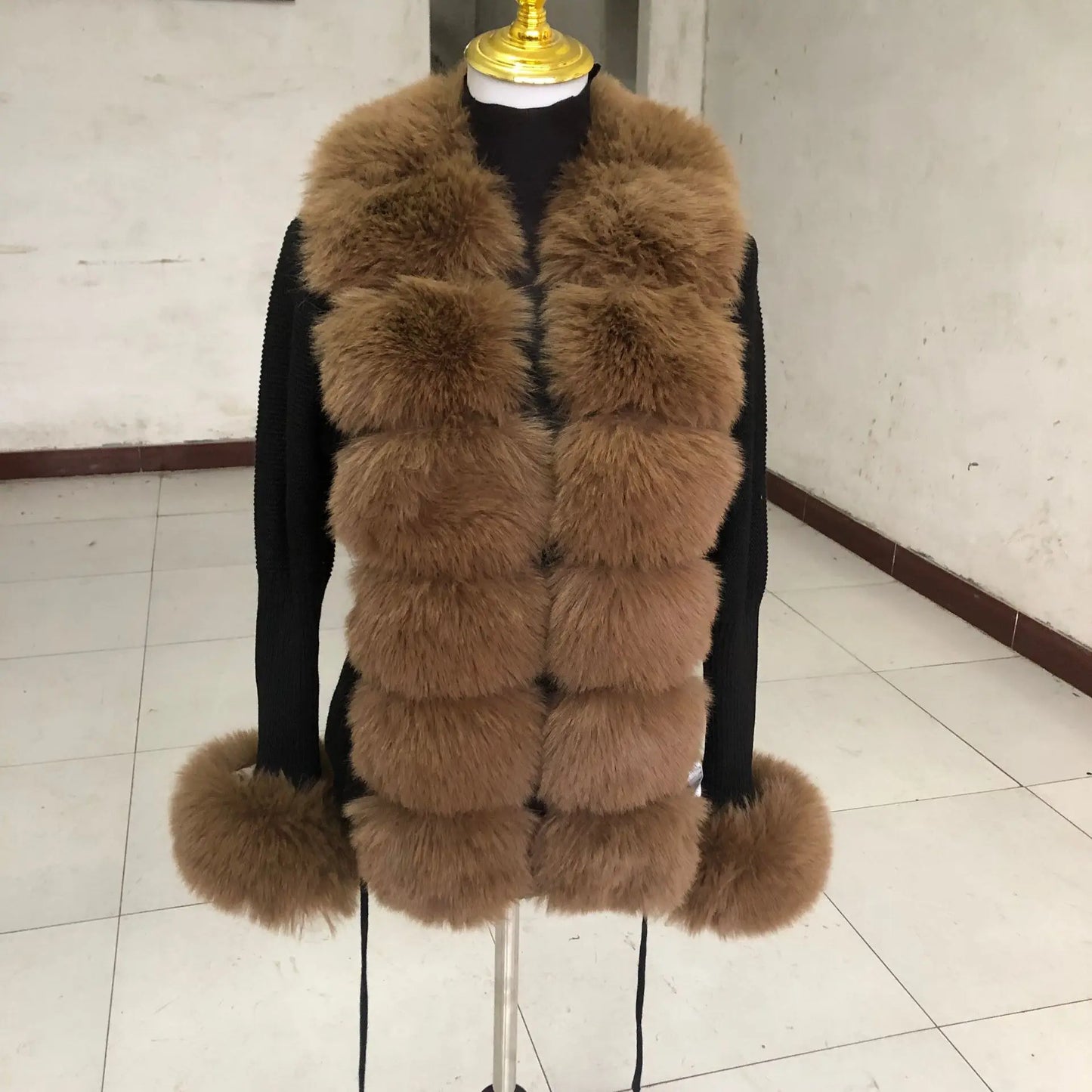 Faux Fox Fur Jacket